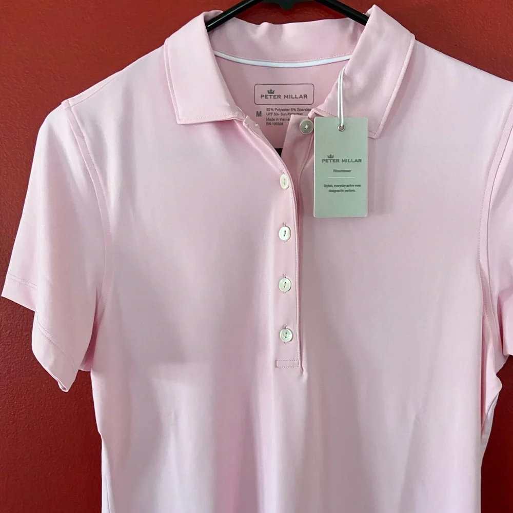 NWT PETER MILLAR CROWN SPORT POLOποΈββοΈβ³οΈππ - Picture 3 of 6